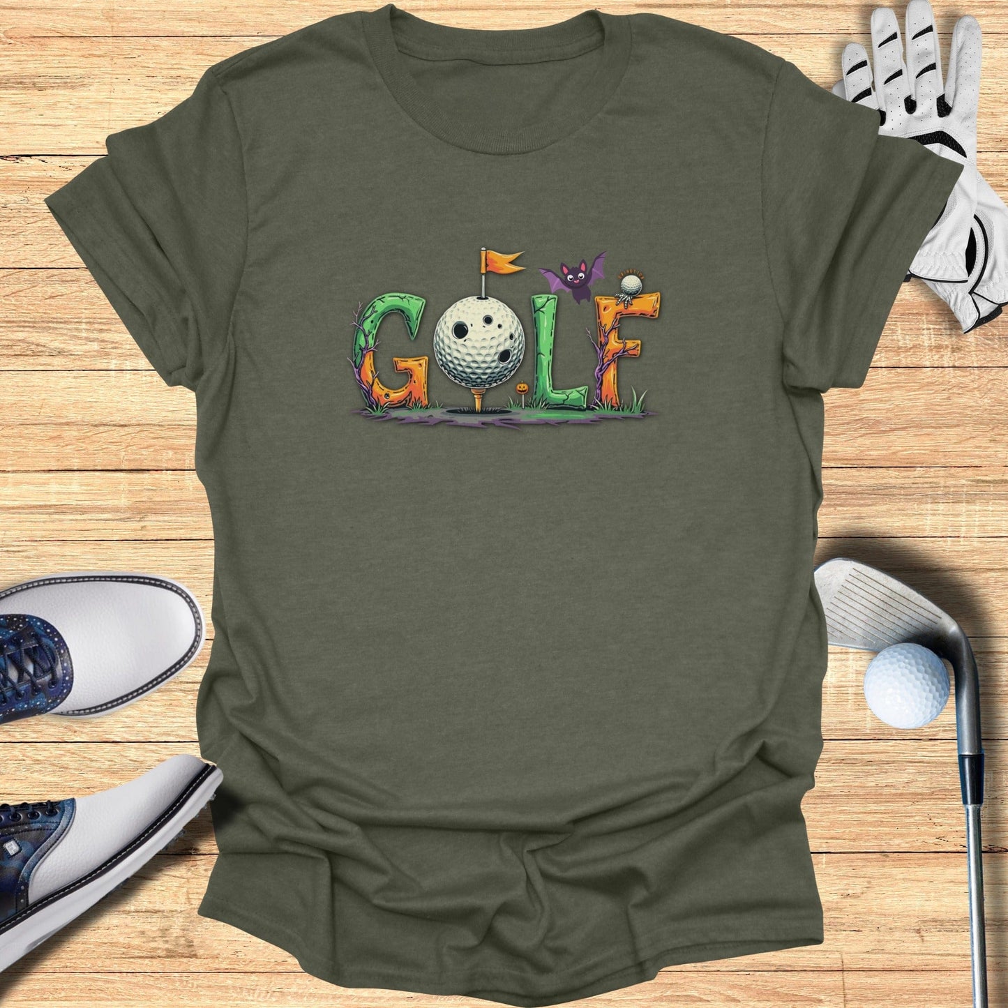 Halloween Golf T-Shirt - Funny Golf Tee by Swing Epic