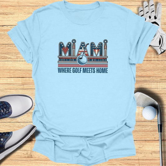 Miami Golf T-Shirt - Funny Golf Tee by Swing Epic