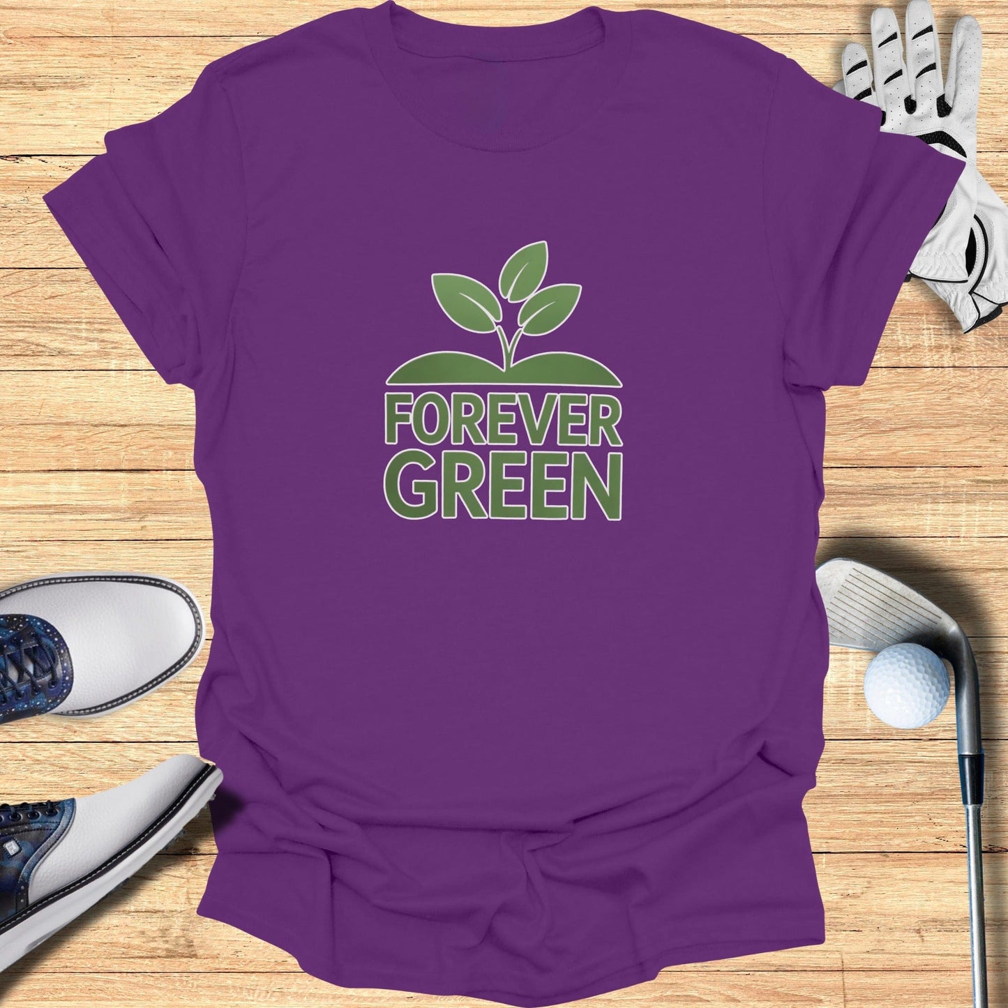 Forever Green T-Shirt - Funny Golf Tee by Swing Epic