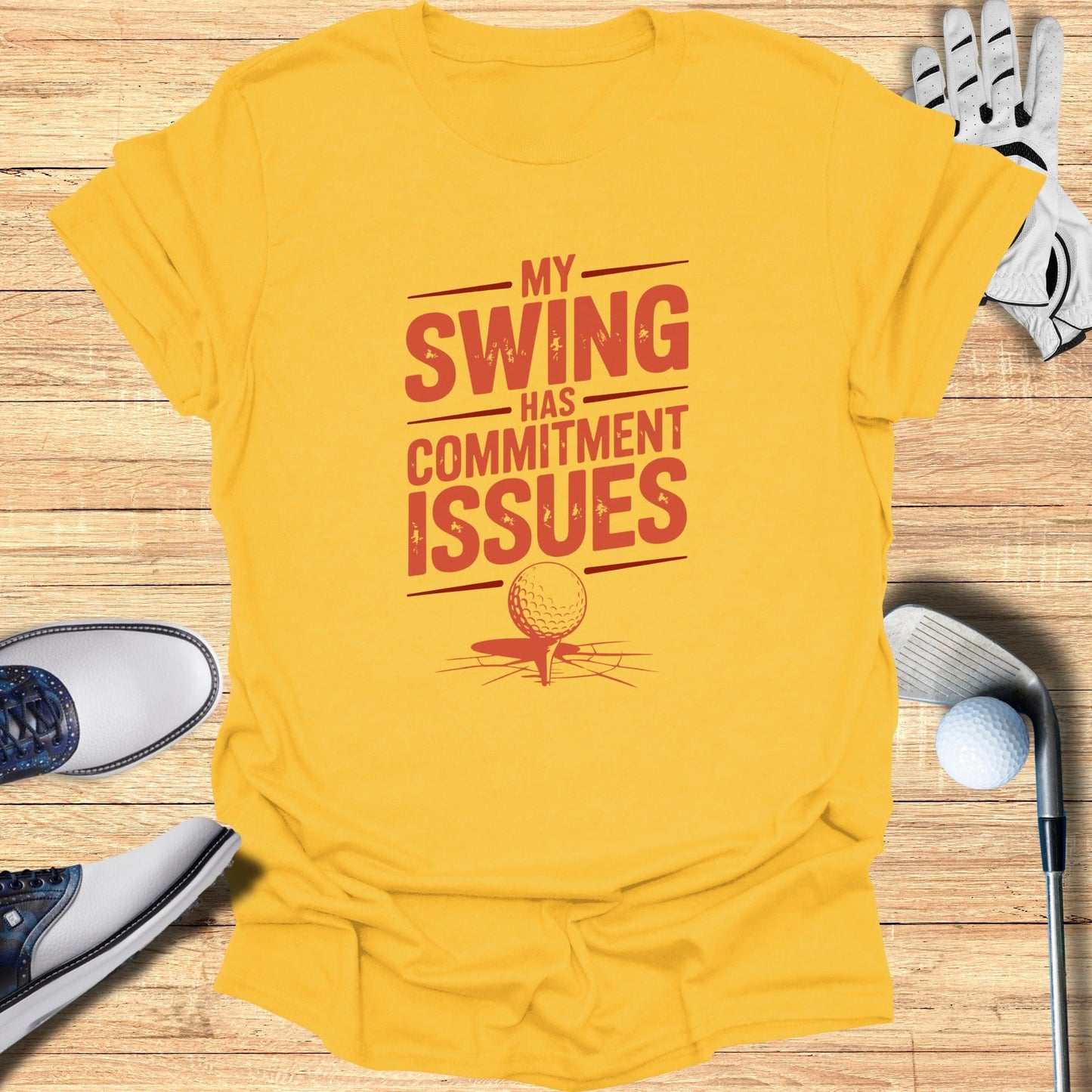 Commitment Issues Swing T-Shirt - Funny Golf Tee by Swing Epic