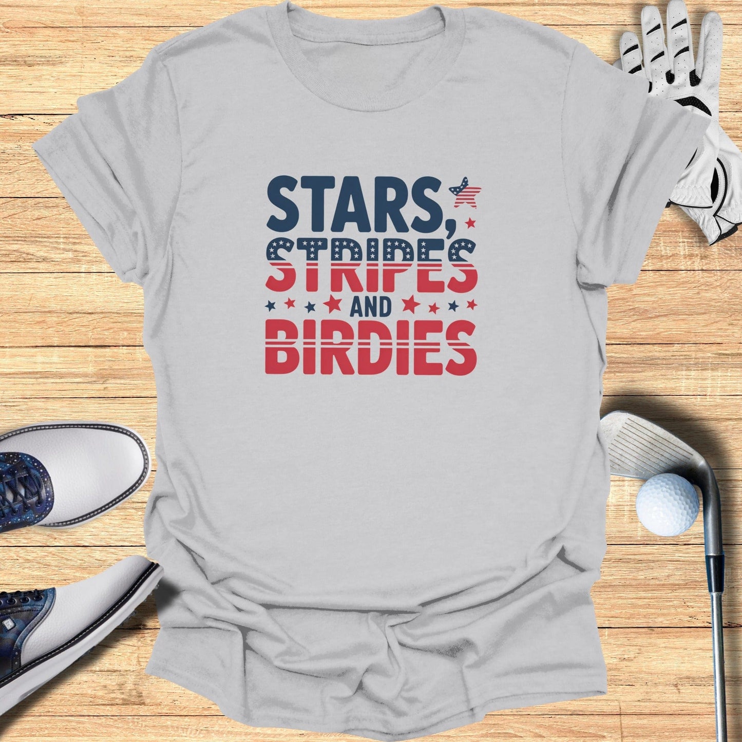 Stars Stripes T-Shirt - Funny Golf Tee by Swing Epic