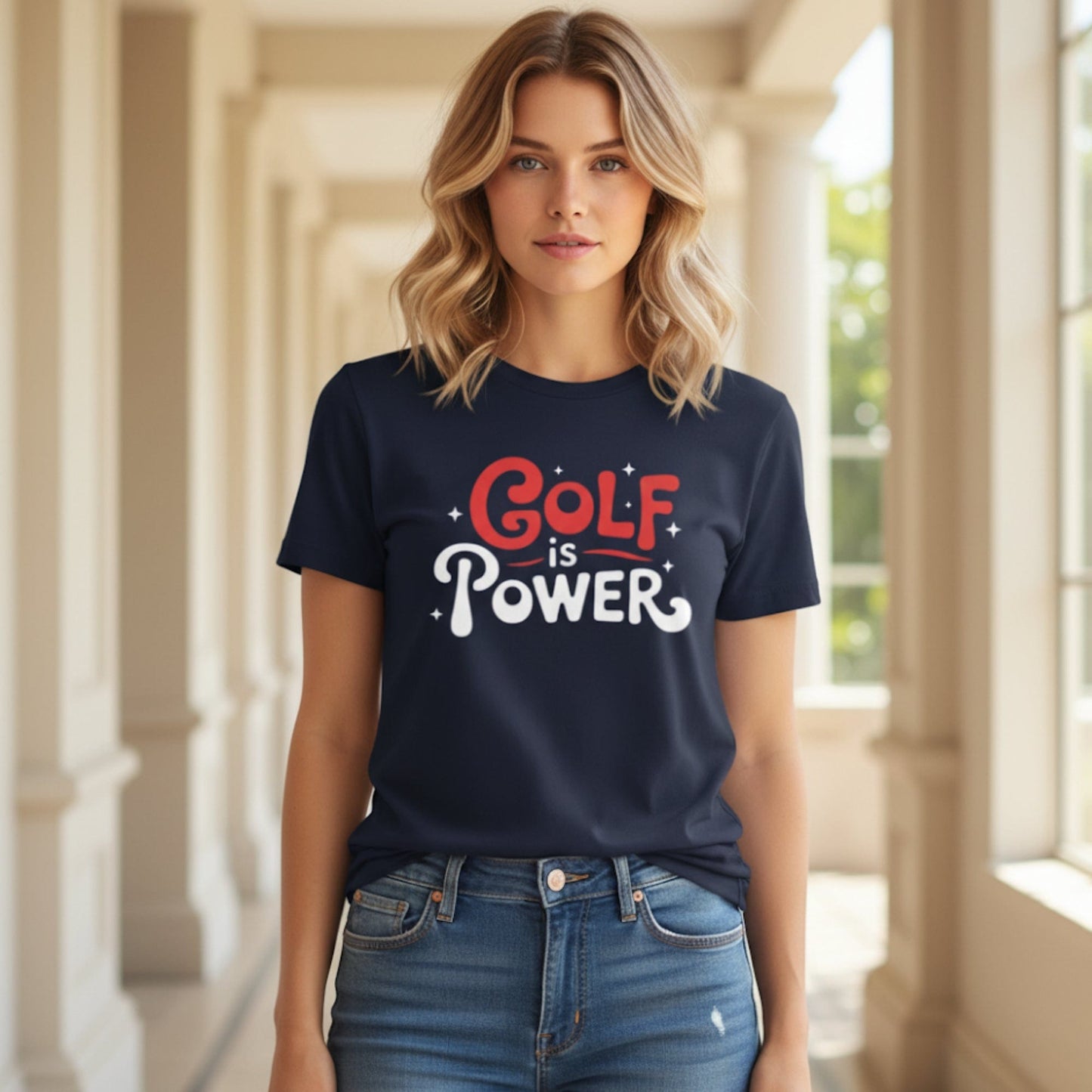 Golf Is Power T-Shirt - Funny Golf Tee by Swing Epic