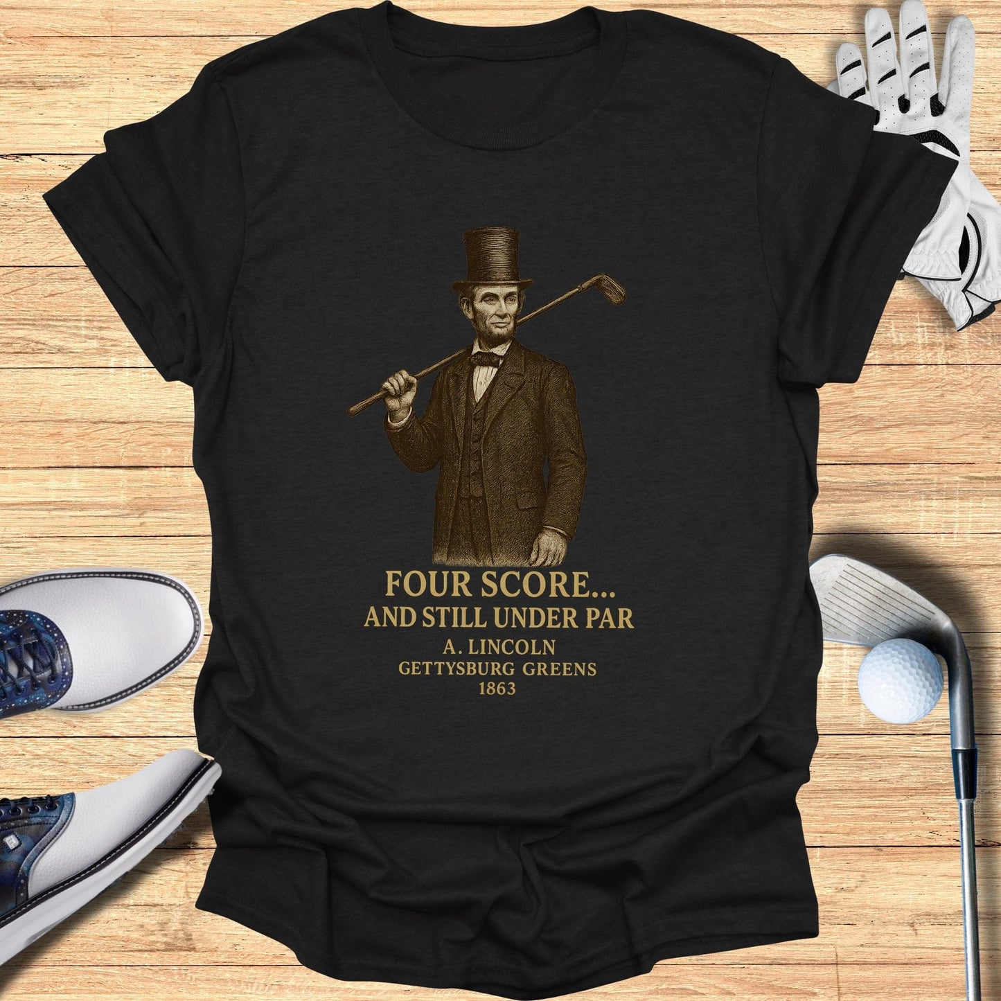 Four Score T-Shirt - Funny Golf Tee by Swing Epic