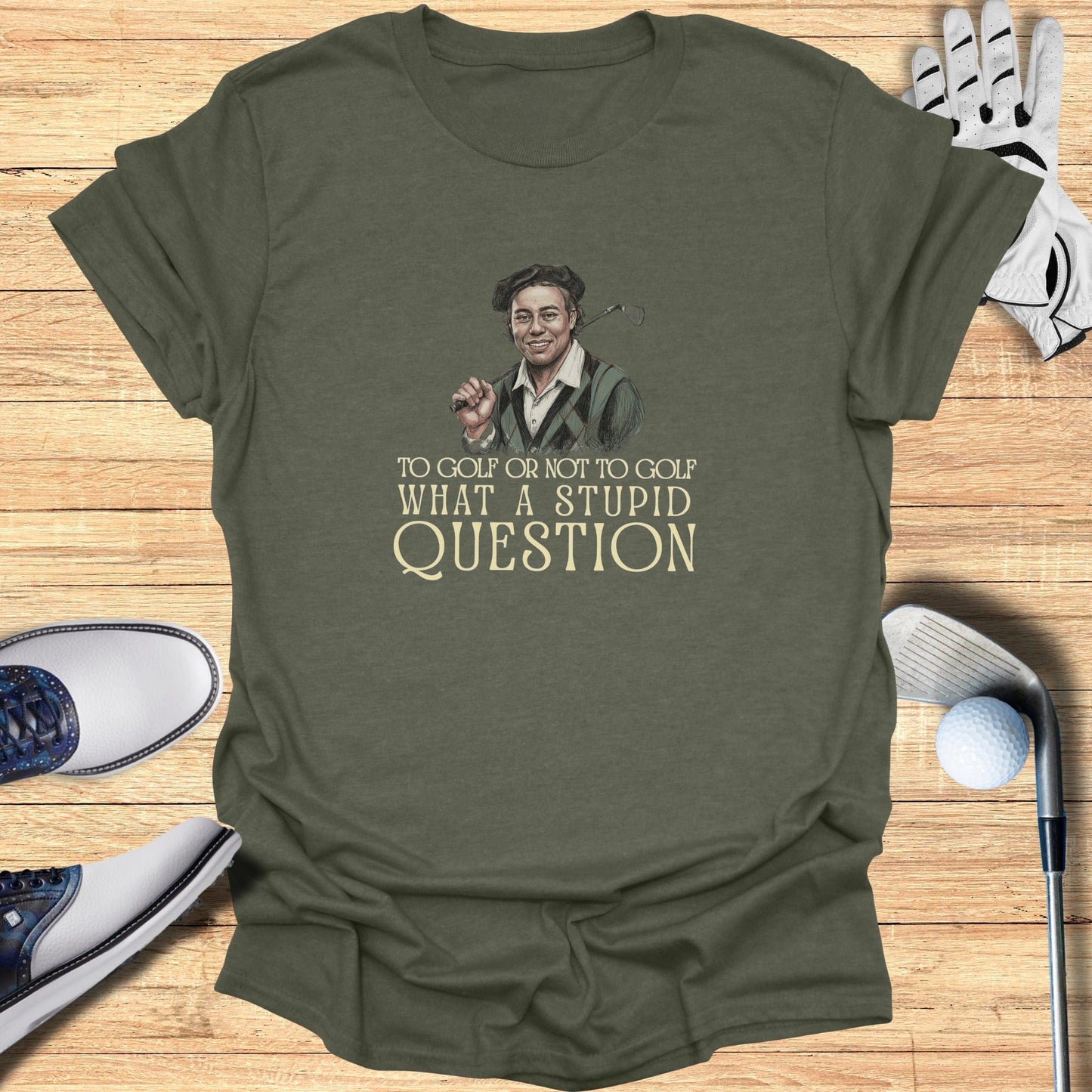 To Golf or Not to Golf T-Shirt - Funny Golf Tee by Swing Epic