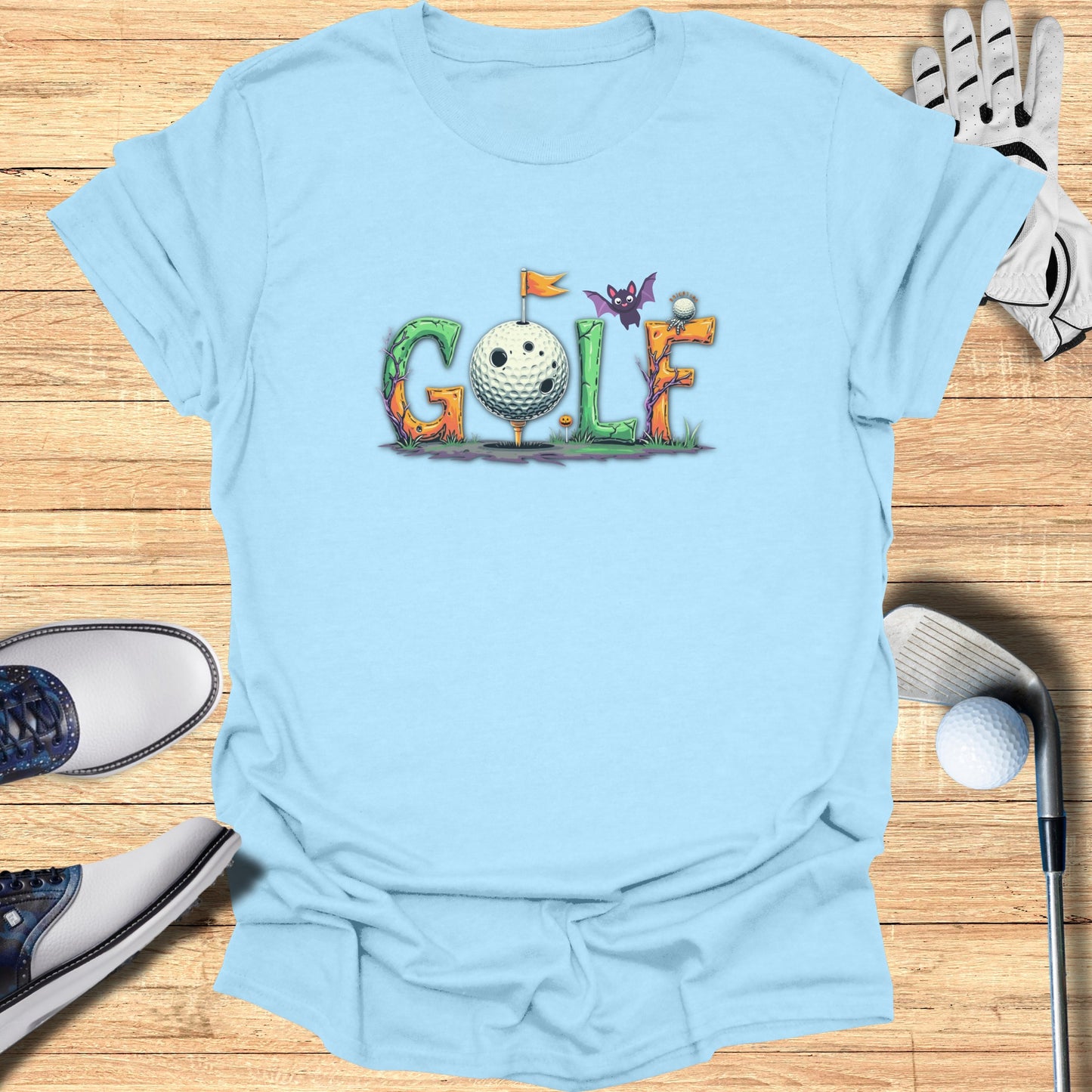 Golf Themed Blue Shirt Golf Enthusiast Product