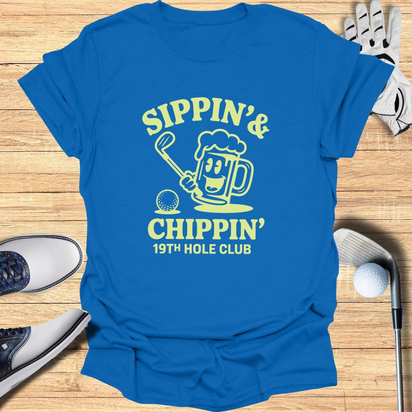 Sippin’ & Chippin’ T-Shirt - Funny Golf Tee by Swing Epic