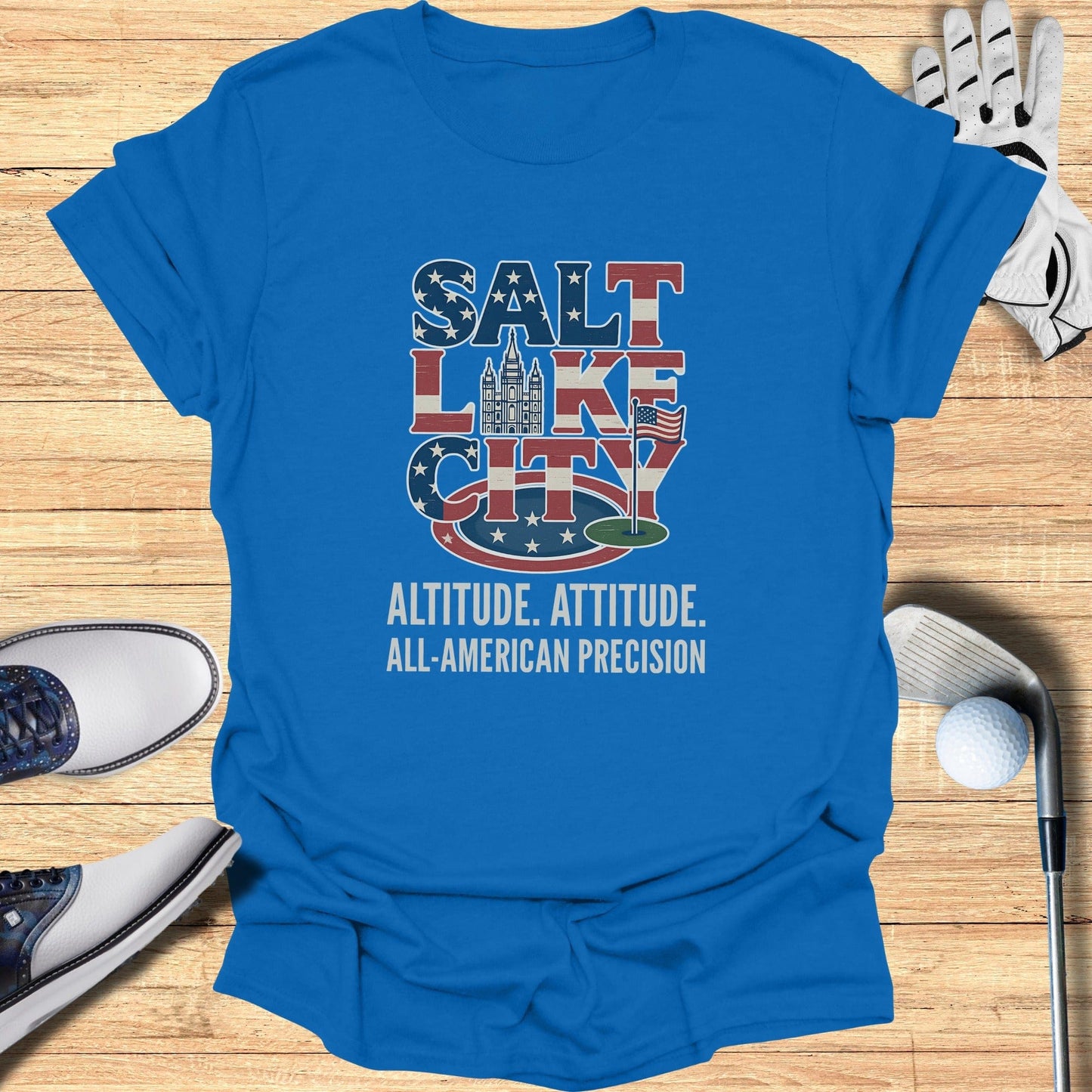 Salt Lake City Golf T-Shirt - Funny Golf Tee by Swing Epic