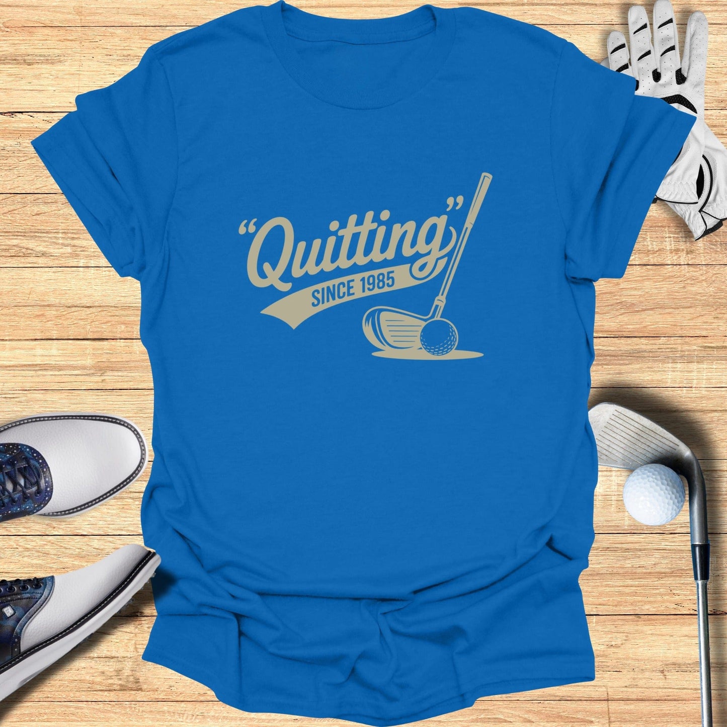 Quitting Since 1985 T-Shirt - Funny Golf Tee by Swing Epic