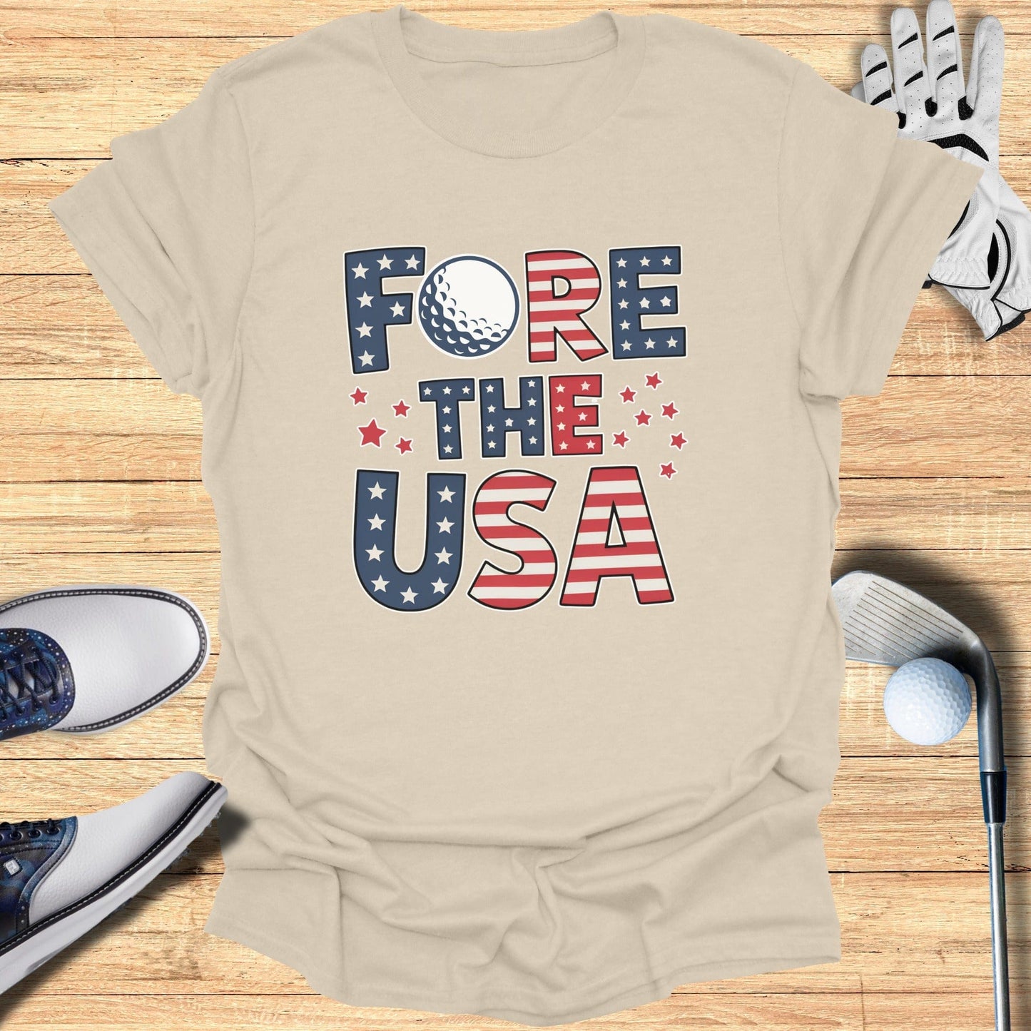 Fore The USA T-Shirt - Funny Golf Tee by Swing Epic