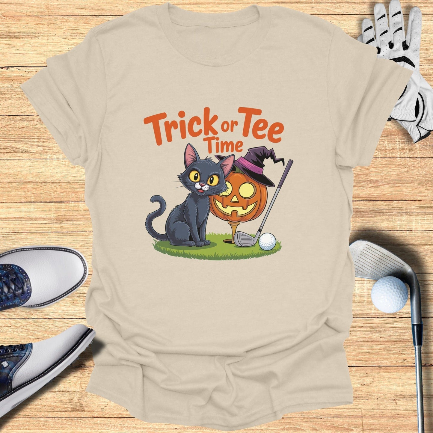 Trick or Tee Time T-Shirt - Funny Golf Tee by Swing Epic