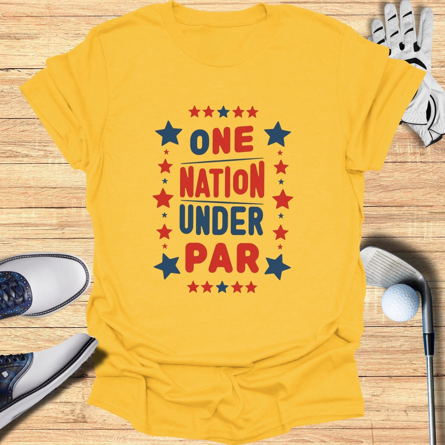 One Nation T-Shirt - Funny Golf Tee by Swing Epic