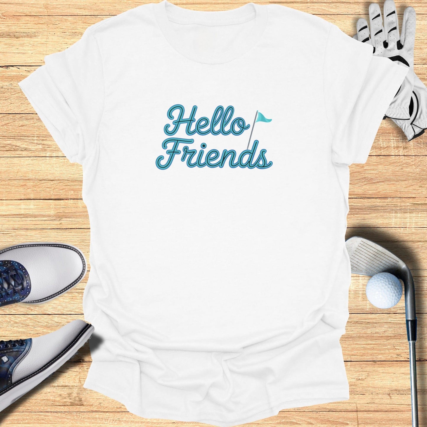 Hello Friends T-Shirt - Funny Golf Tee by Swing Epic