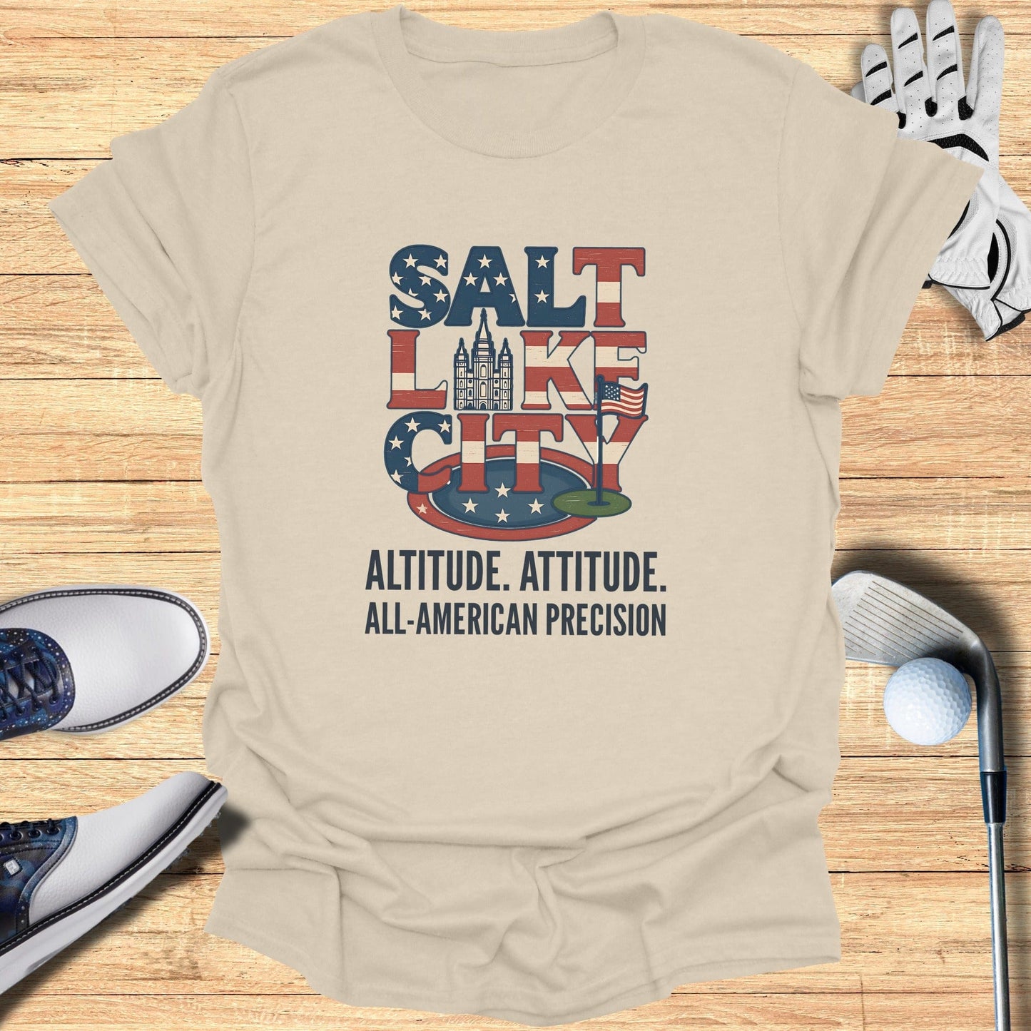 Salt Lake City Golf T-Shirt - Funny Golf Tee by Swing Epic