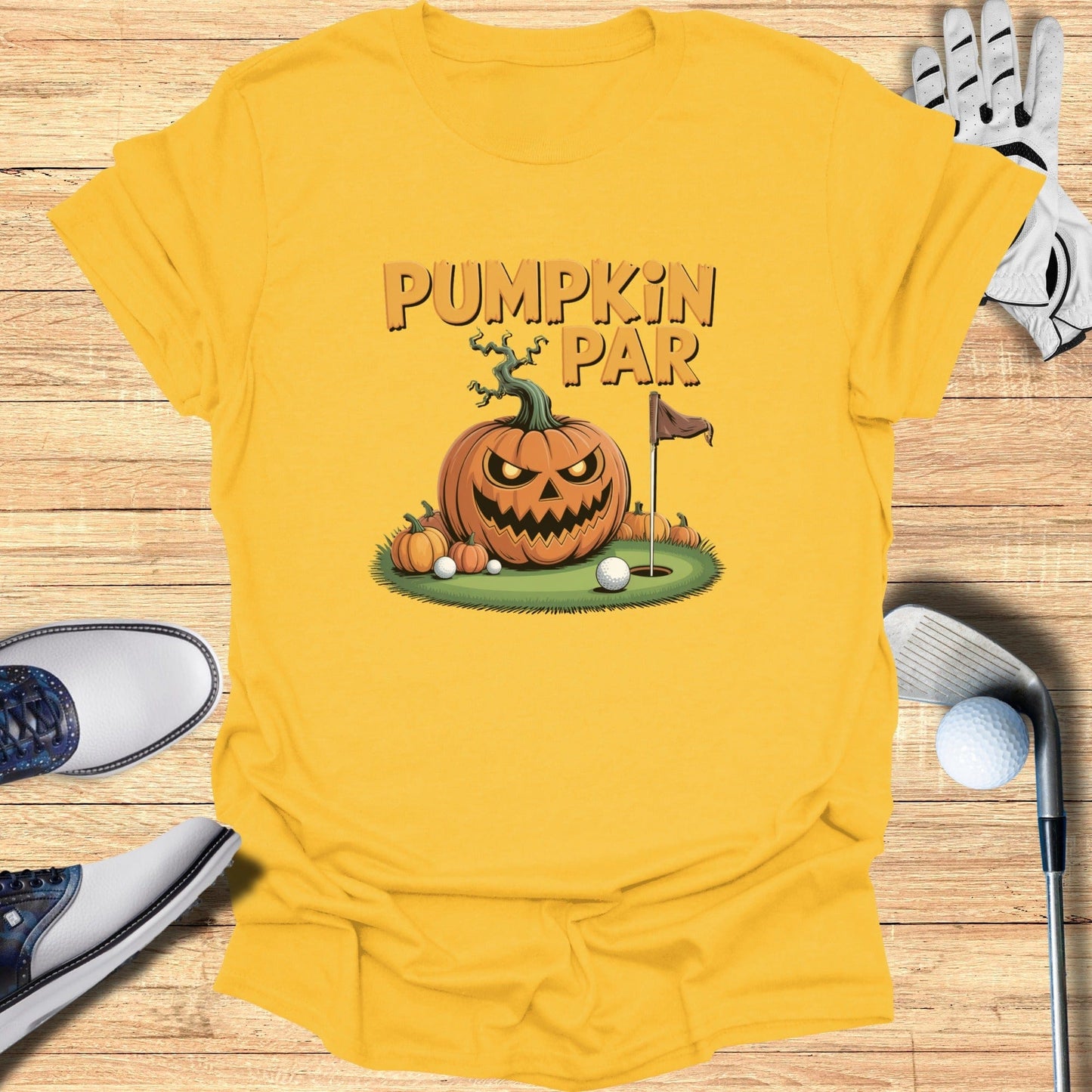 Pumpkin Par T-Shirt - Funny Golf Tee by Swing Epic