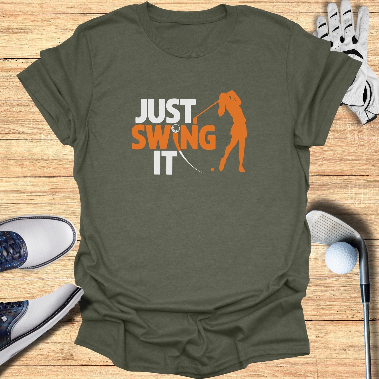 Just Swing It T-Shirt - Funny Golf Tee by Swing Epic