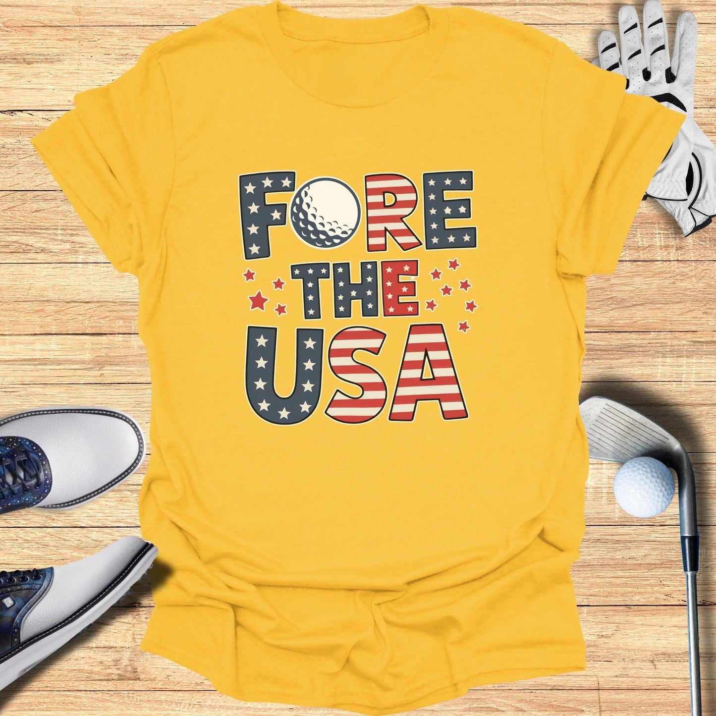 Fore The USA T-Shirt - Funny Golf Tee by Swing Epic
