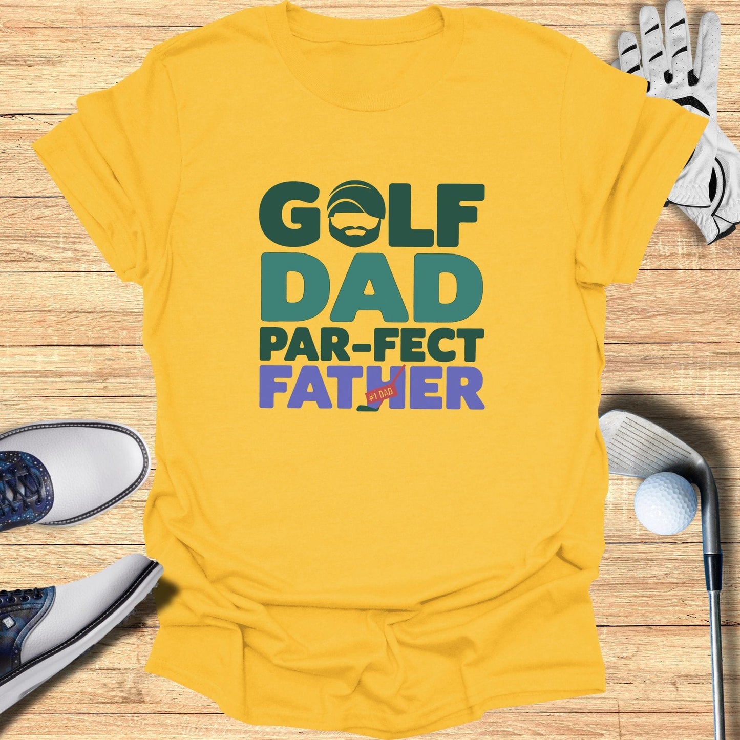 Golf Dad Par-fect Father TShirt - Funny Golf Tee by Swing Epic