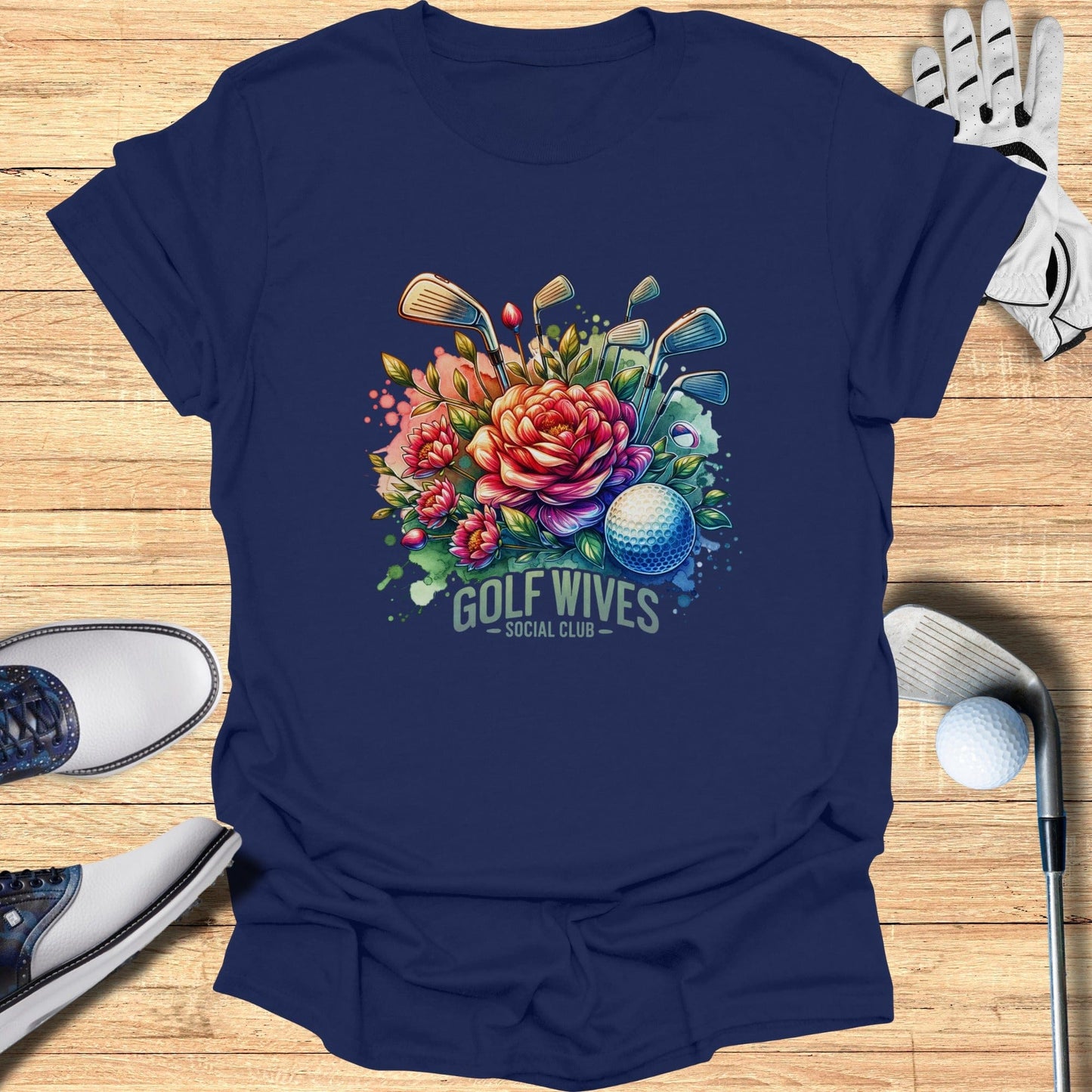 Golf Wives Social Club T-Shirt - Funny Golf Tee by Swing Epic