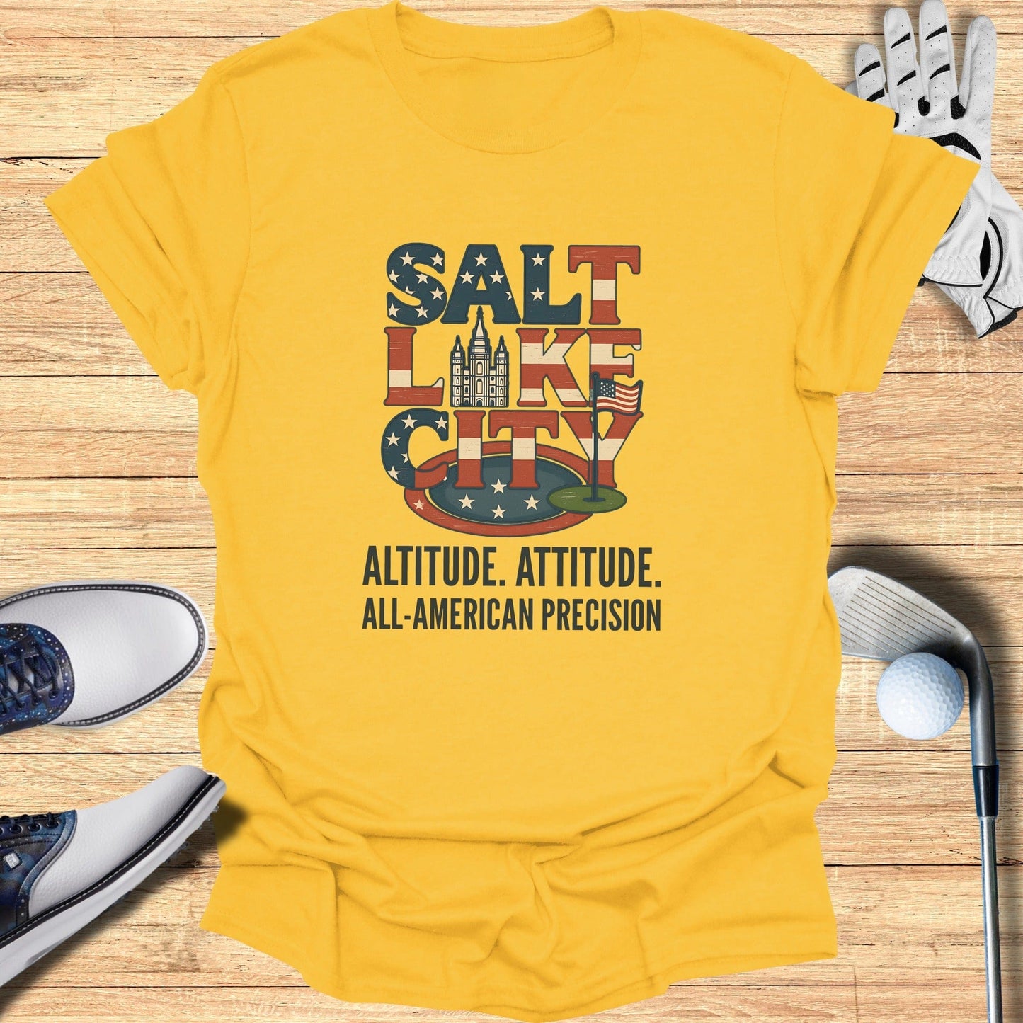 Salt Lake City Golf T-Shirt - Funny Golf Tee by Swing Epic