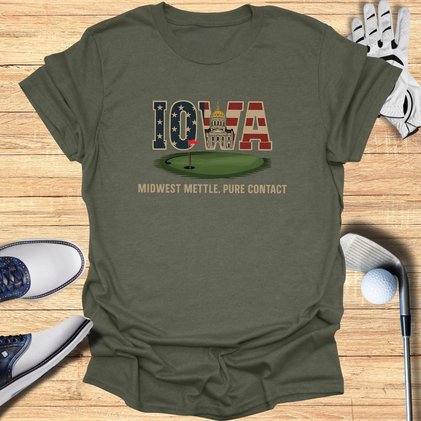 Iowa Golf T-Shirt - Funny Golf Tee by Swing Epic