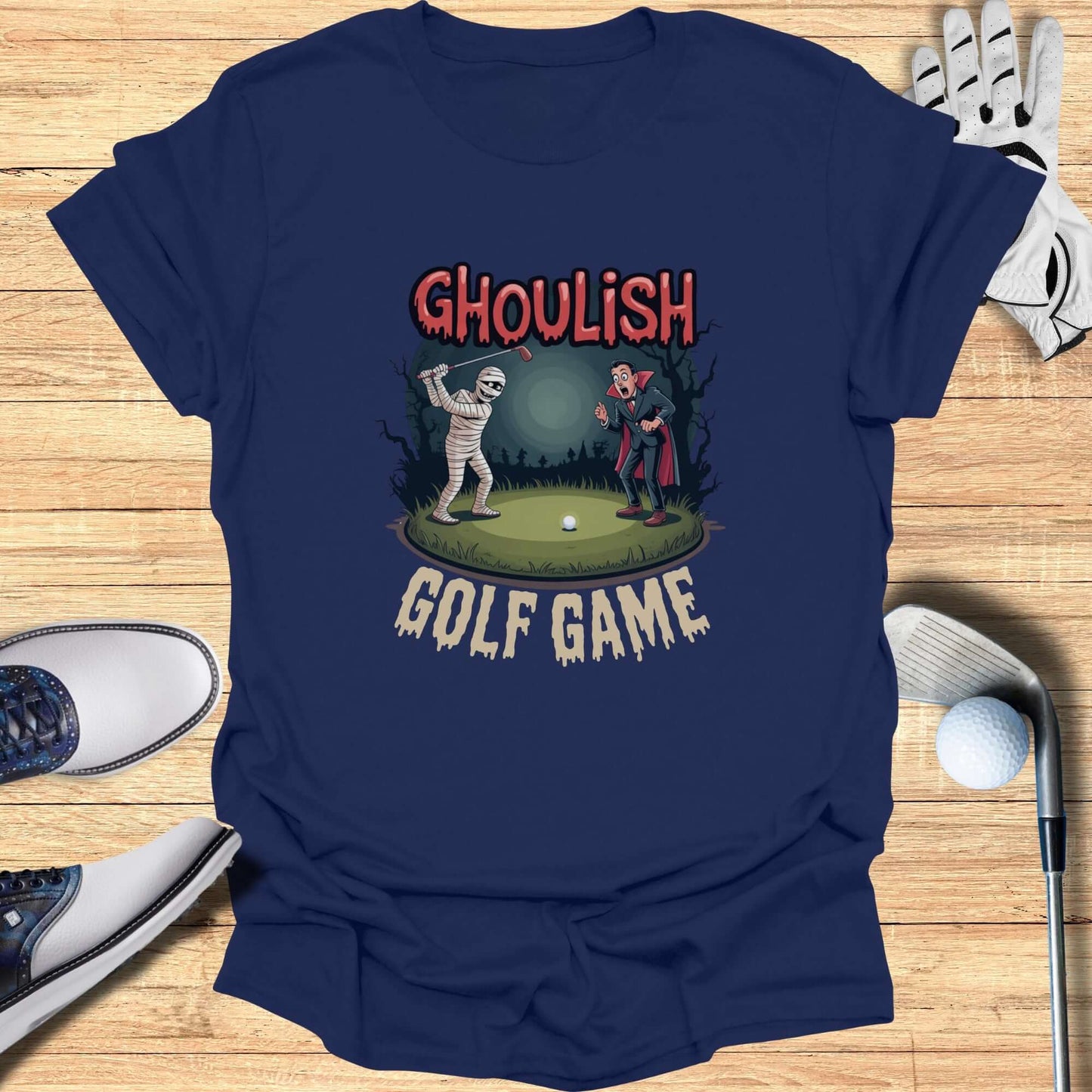 Ghoulish Golf Game T-Shirt - Funny Golf Tee by Swing Epic