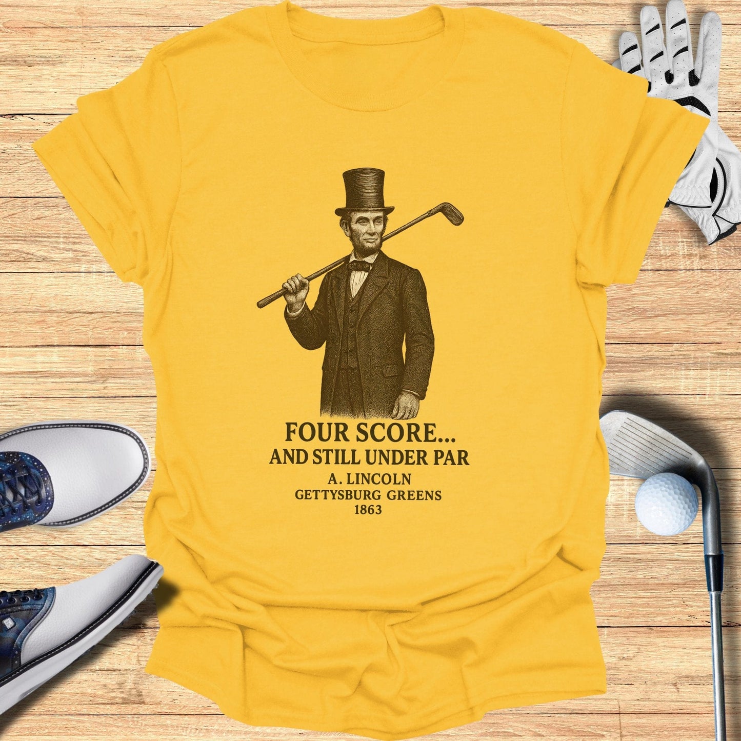 Four Score T-Shirt - Funny Golf Tee by Swing Epic
