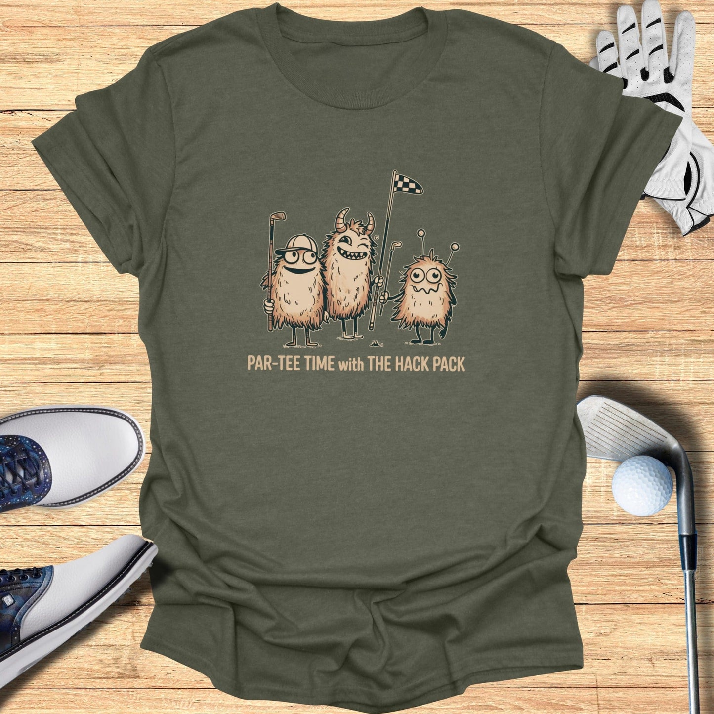 Par-Tee with the Hack Pack T-Shirt - Funny Golf Tee by Swing Epic