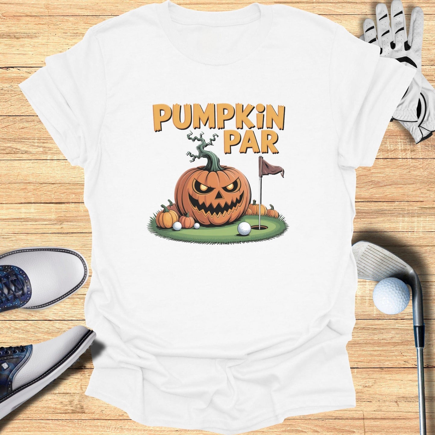 Pumpkin Par T-Shirt - Funny Golf Tee by Swing Epic