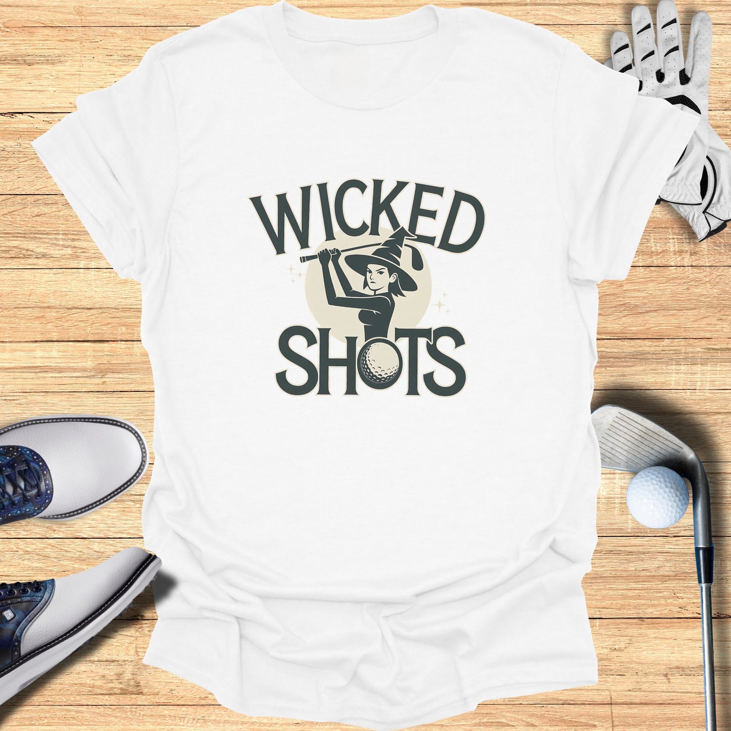 Wicked Shots Golf Themed Graphic TShirt product