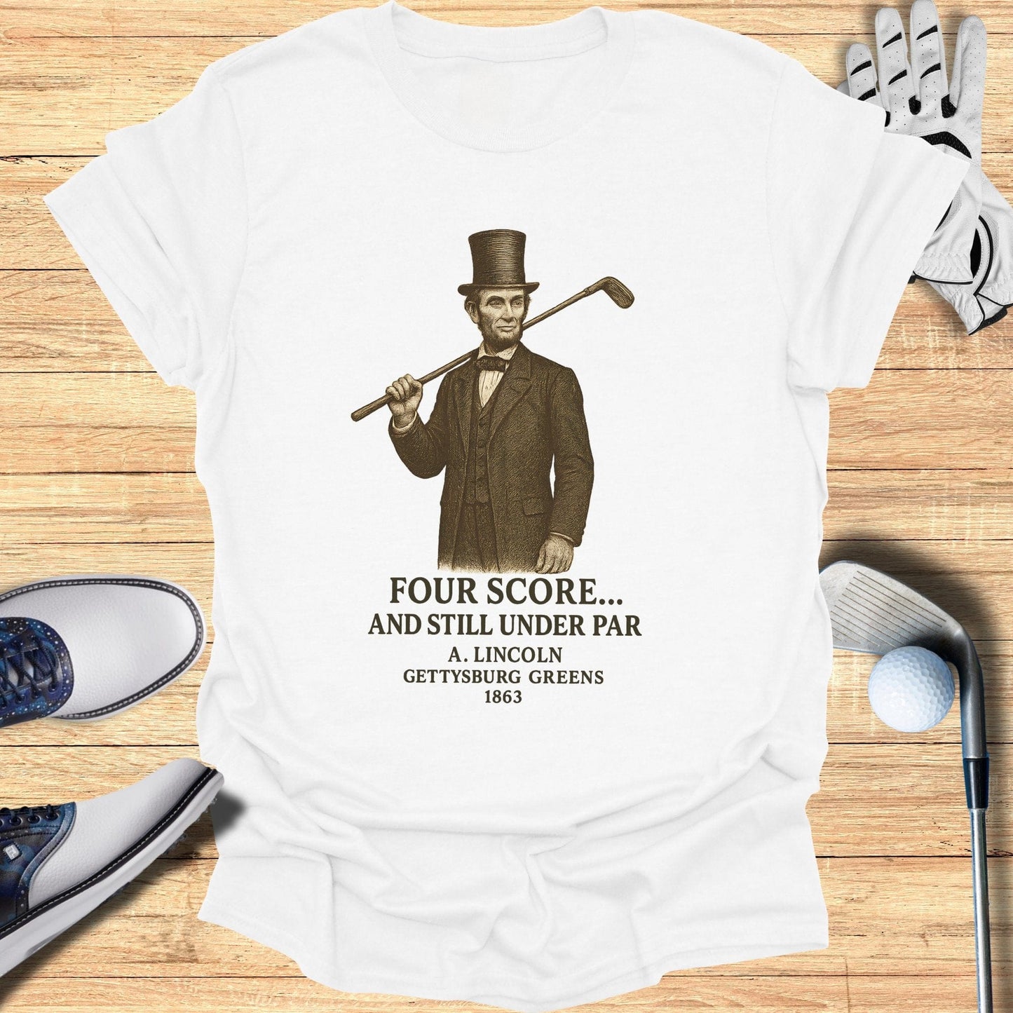 Four Score T-Shirt - Funny Golf Tee by Swing Epic