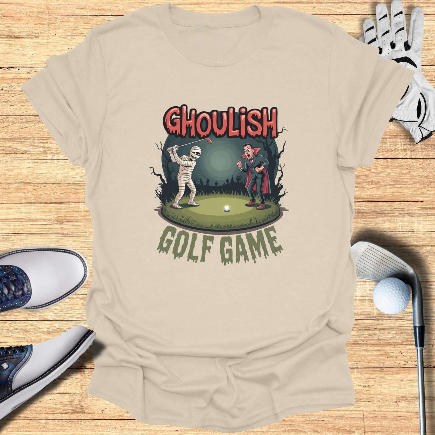 Ghoulish Golf Game T-Shirt - Funny Golf Tee by Swing Epic