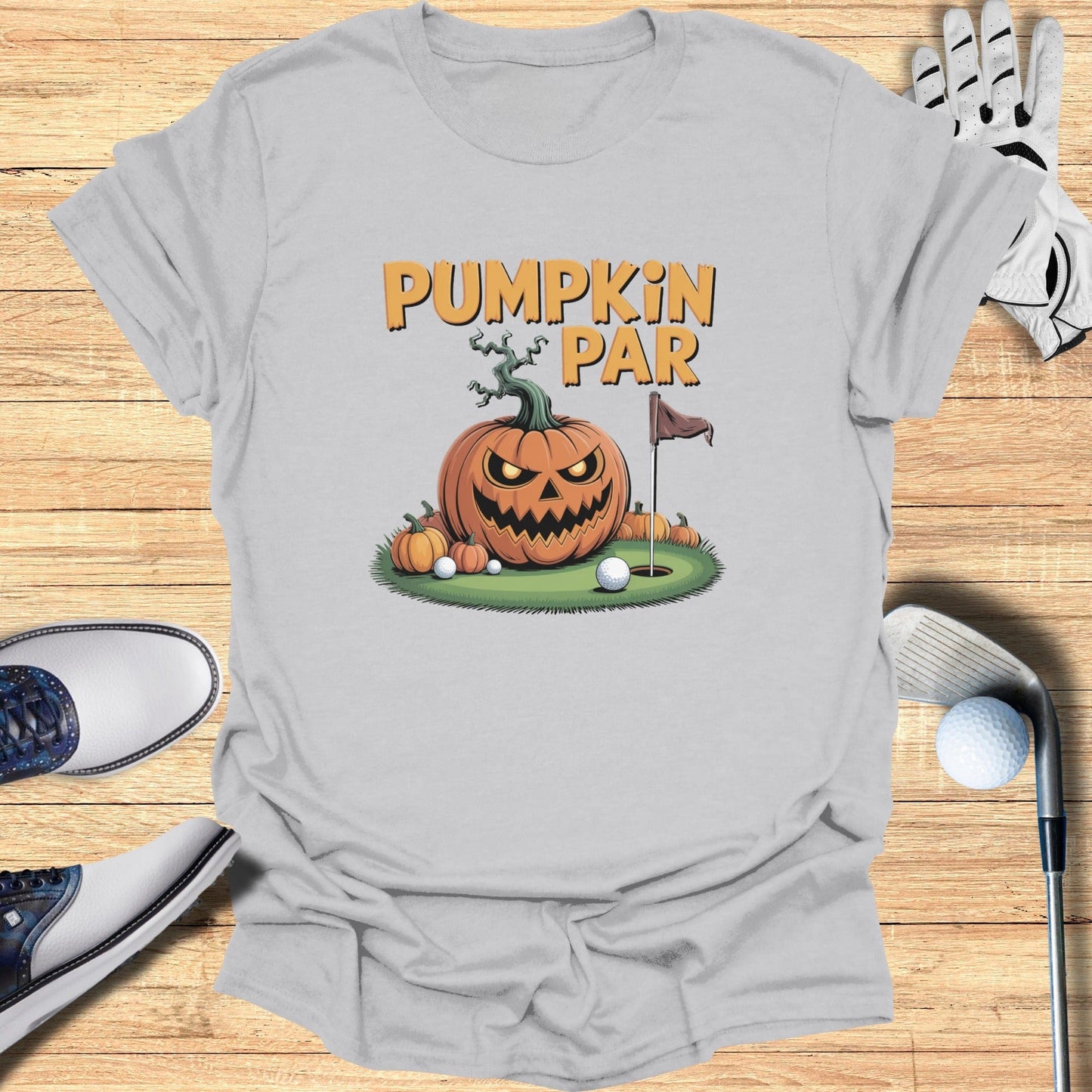 Pumpkin Par T-Shirt - Funny Golf Tee by Swing Epic