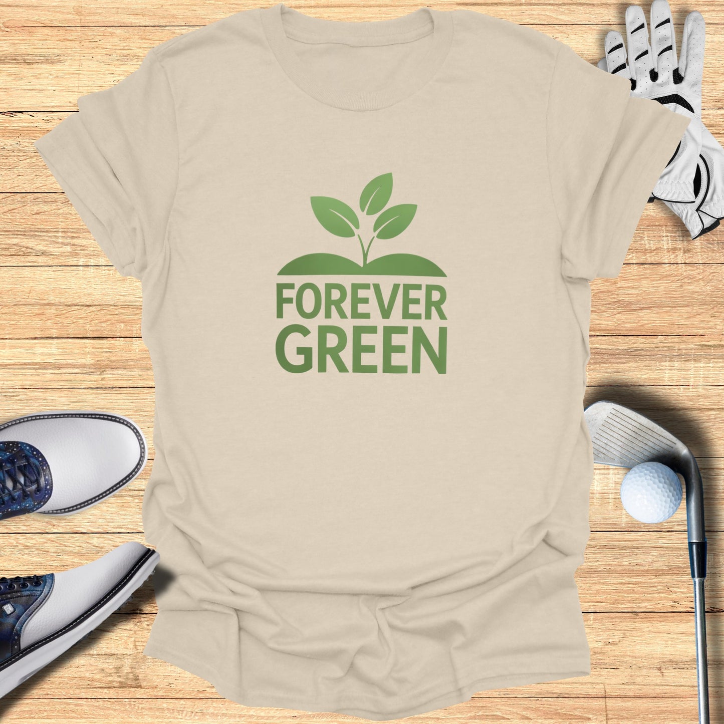 Forever Green T-Shirt - Funny Golf Tee by Swing Epic