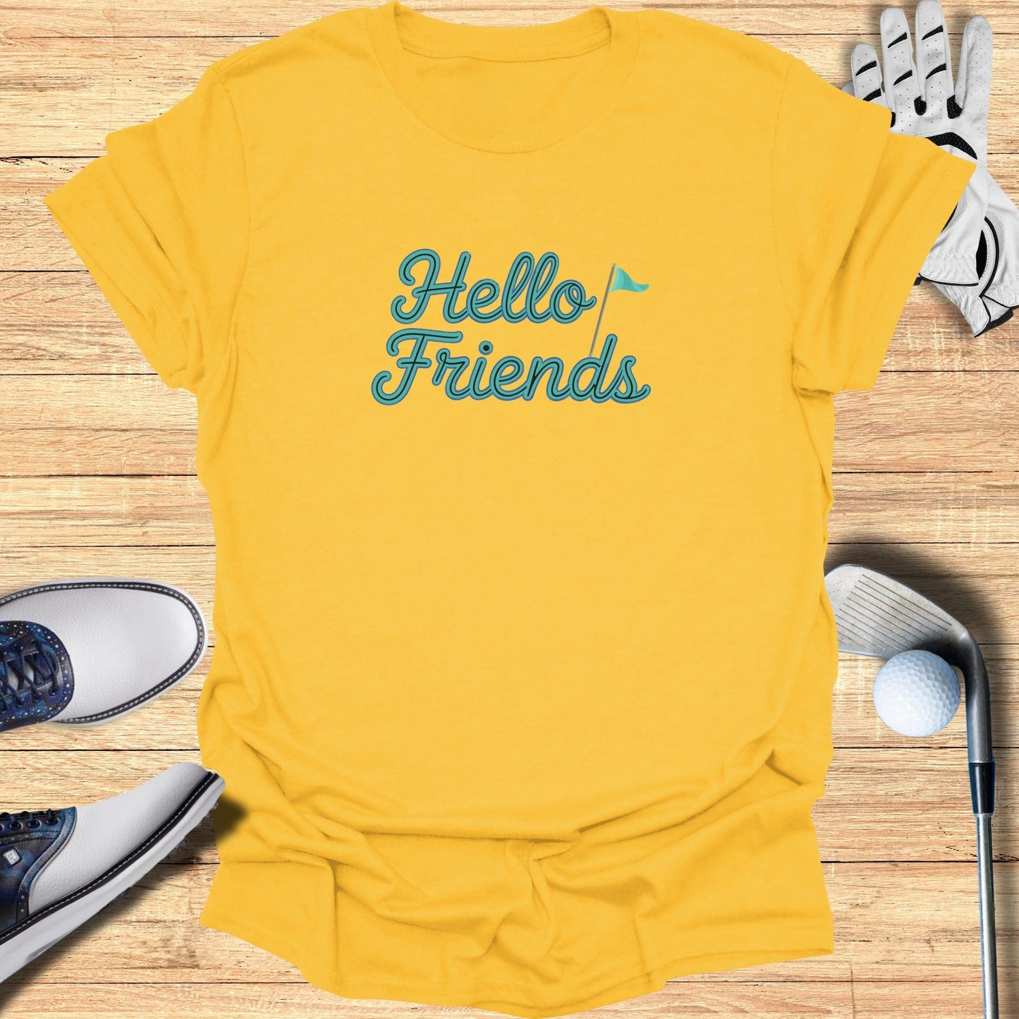 Hello Friends T-Shirt - Funny Golf Tee by Swing Epic
