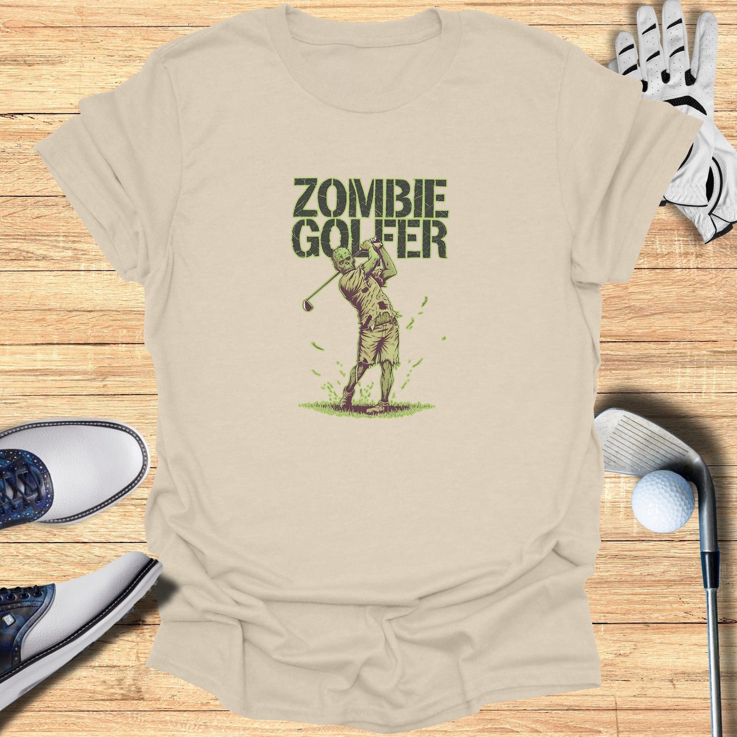Zombie Golfer T-Shirt - Funny Golf Tee by Swing Epic
