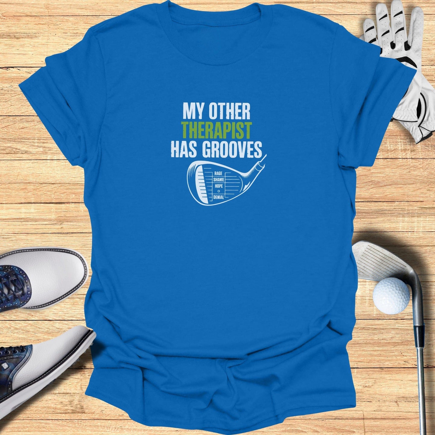 Grooved Therapy T-Shirt - Funny Golf Tee by Swing Epic