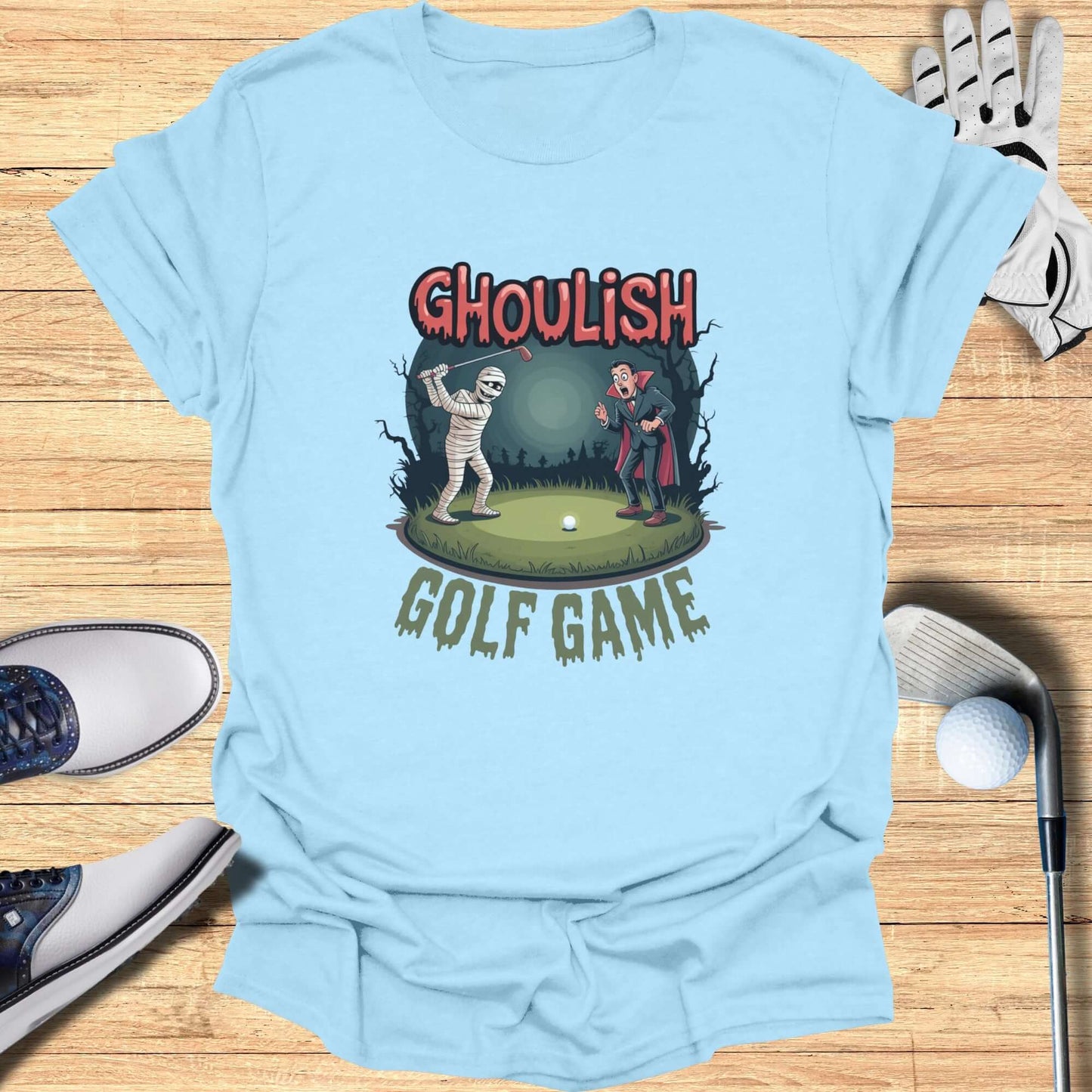 Ghoulish Golf Game T-Shirt - Funny Golf Tee by Swing Epic