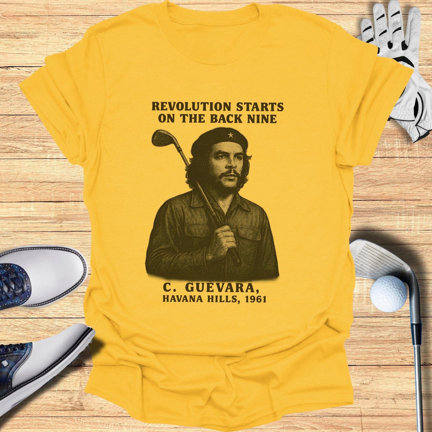 Revolution Starts On The Back Nine T-Shirt - Funny Golf Tee by Swing Epic