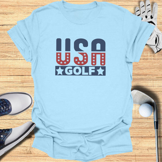 USA Golf Patriotic T-Shirt - Funny Golf Tee by Swing Epic