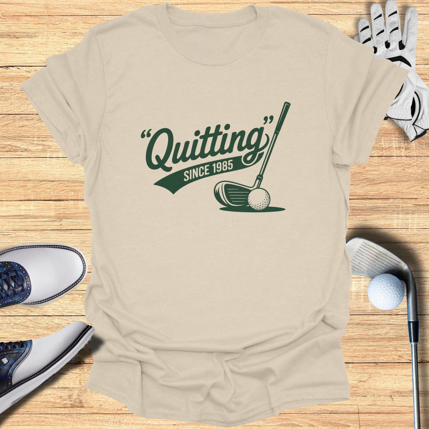 Quitting Since 1985 T-Shirt - Funny Golf Tee by Swing Epic