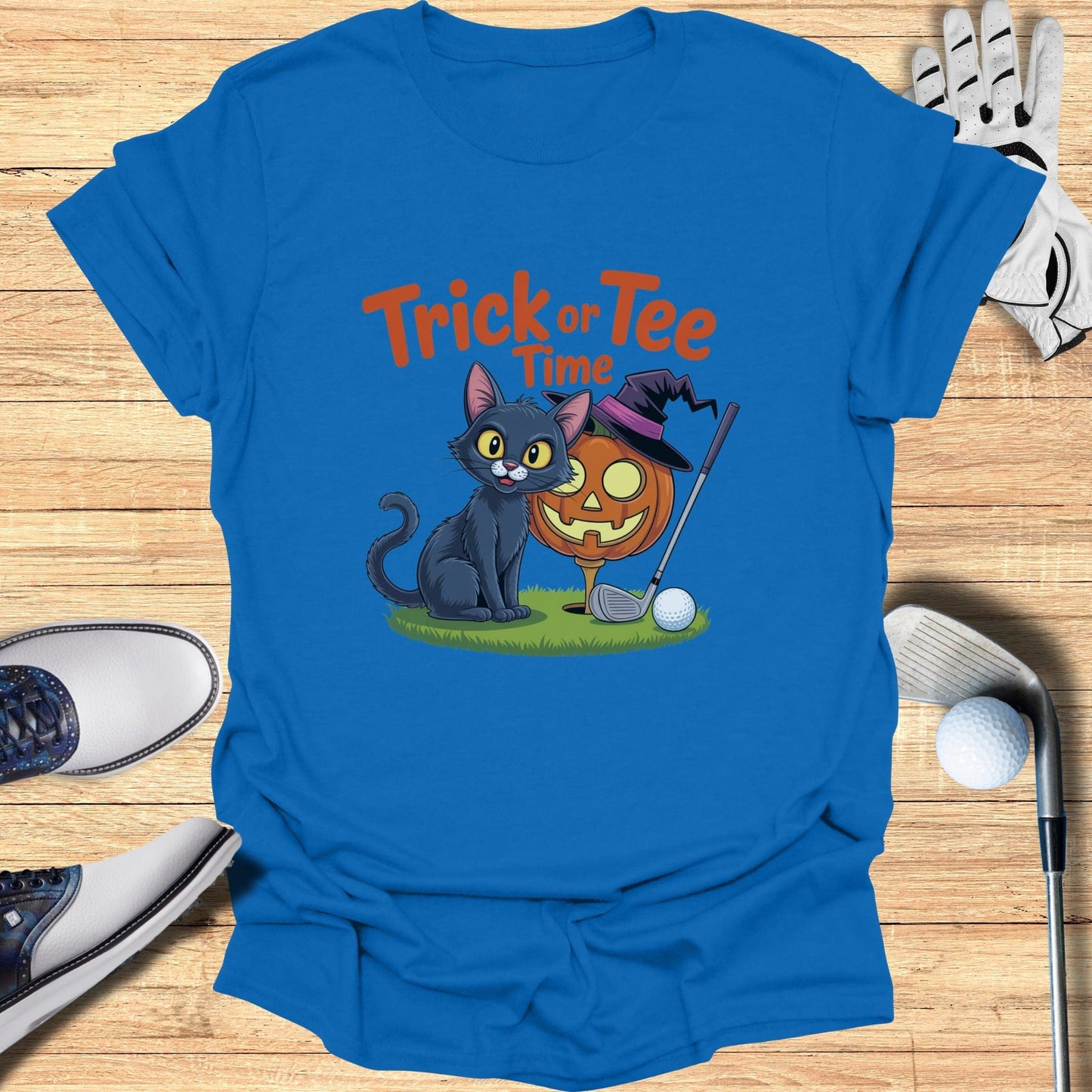 Trick or Tee Time T-Shirt - Funny Golf Tee by Swing Epic