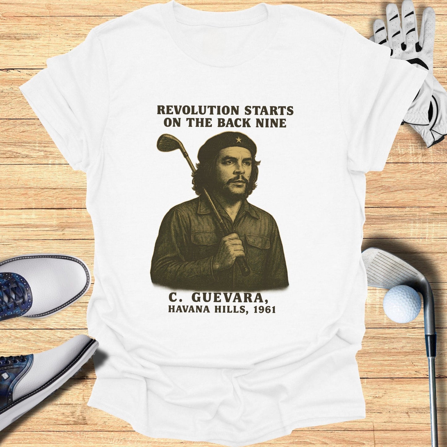 Revolution Starts On The Back Nine T-Shirt - Funny Golf Tee by Swing Epic