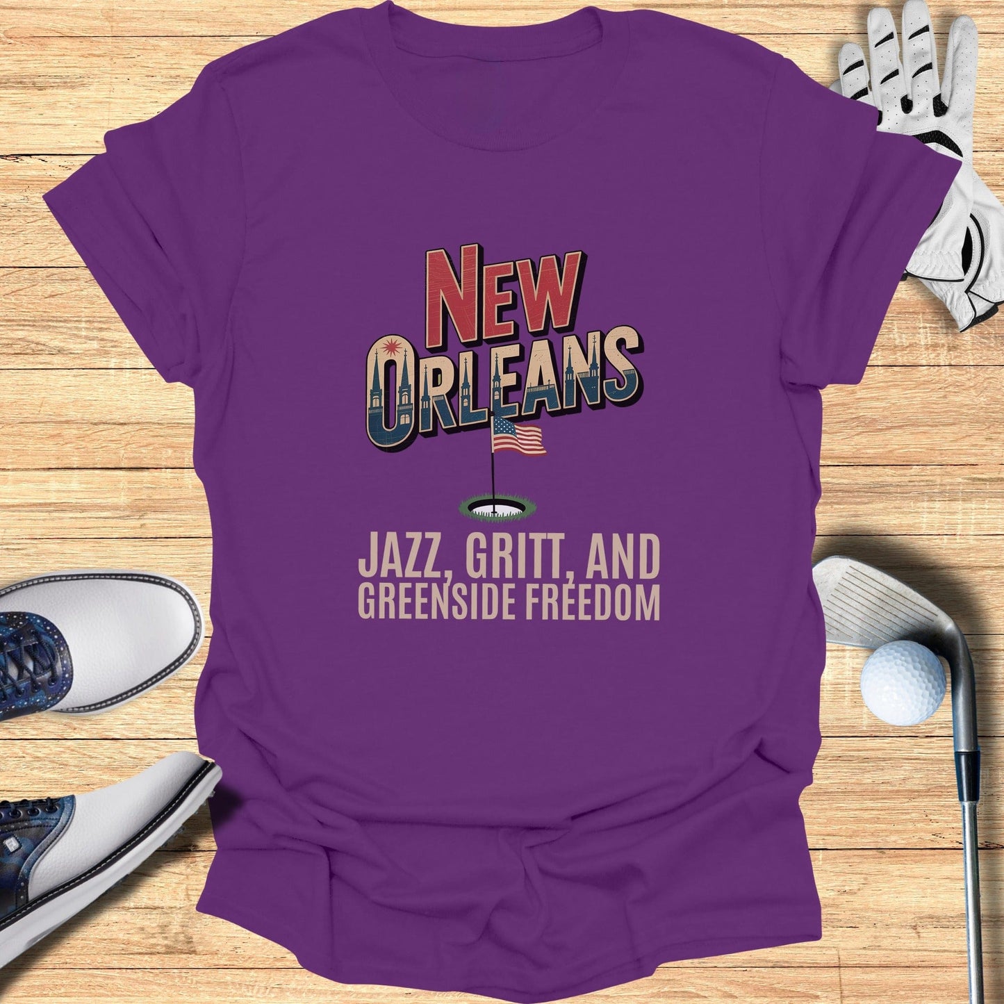 New Orleans Golf T-Shirt - Funny Golf Tee by Swing Epic