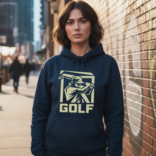 Stylish Hoodie with Unique Golf Graphic