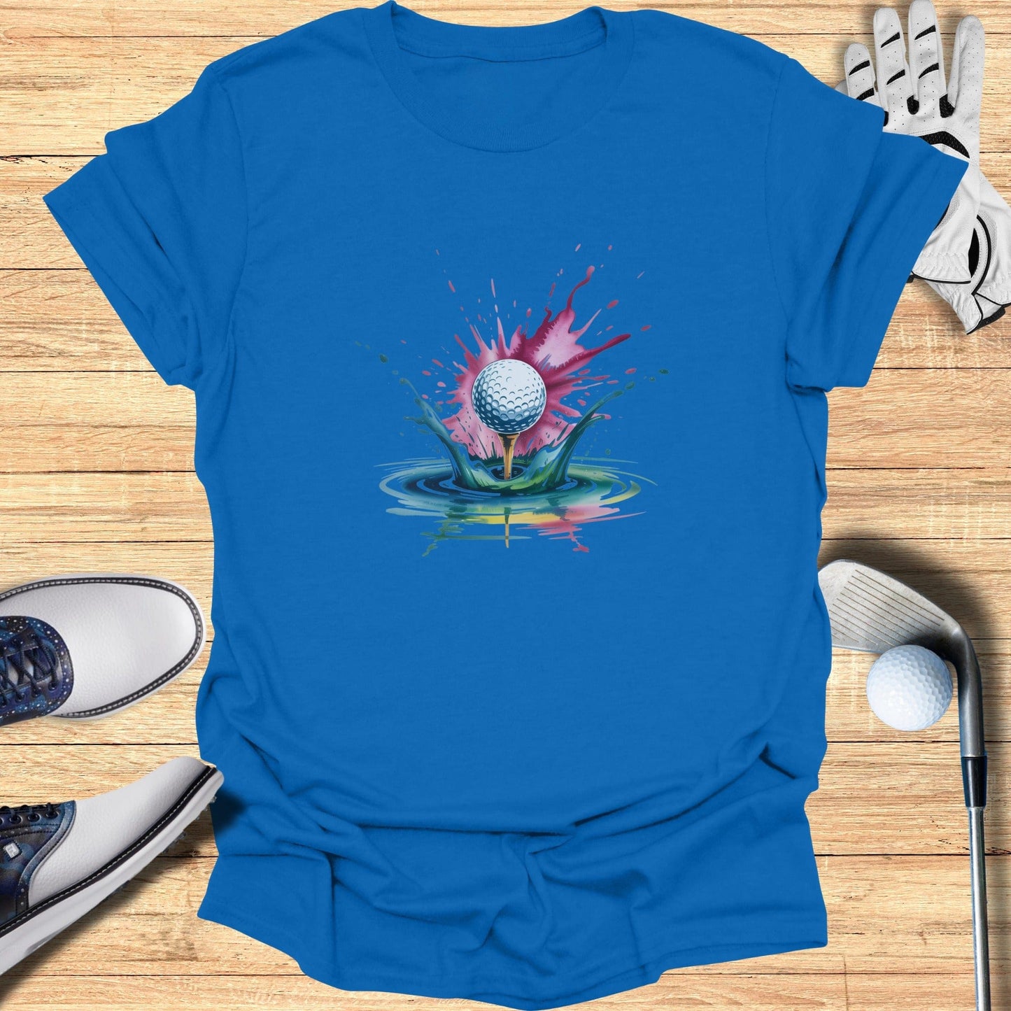 Color Splash Golf T-Shirt - Funny Golf Tee by Swing Epic