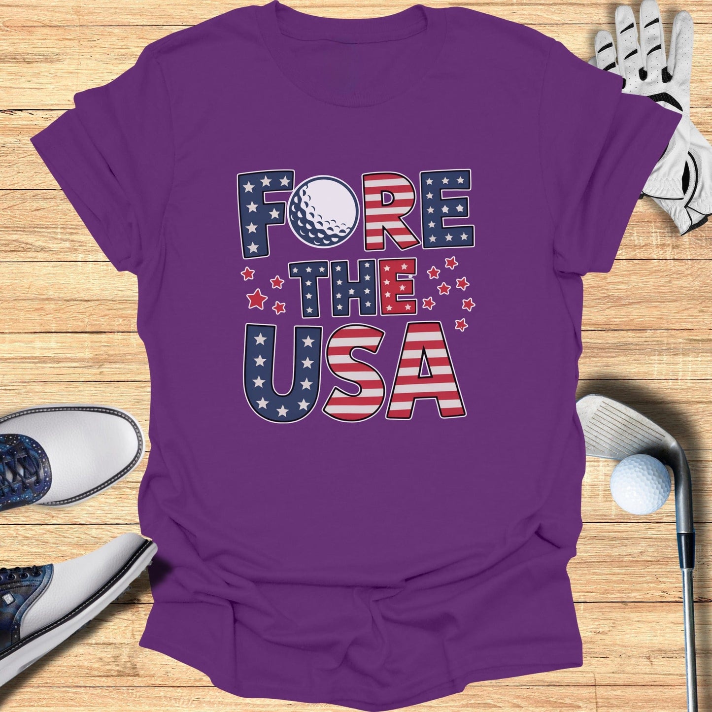 Fore The USA T-Shirt - Funny Golf Tee by Swing Epic