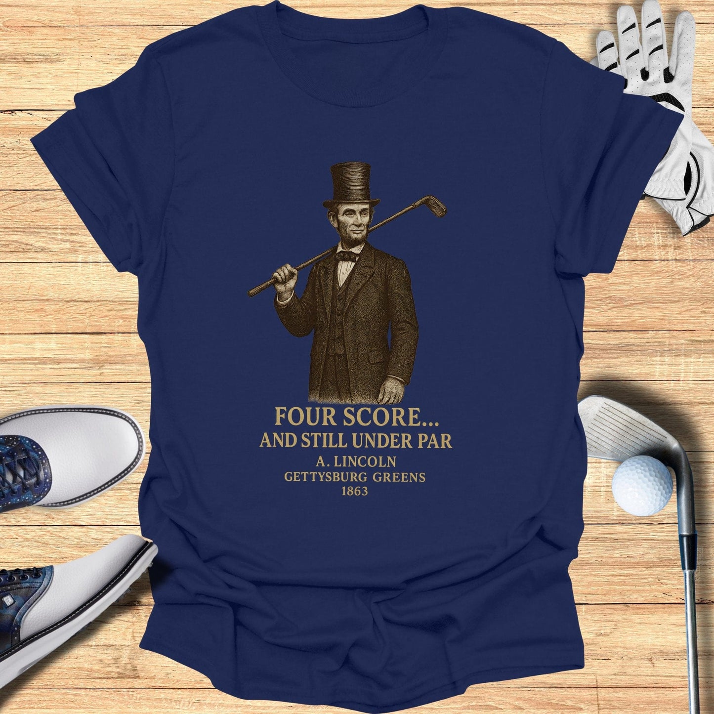 Four Score T-Shirt - Funny Golf Tee by Swing Epic