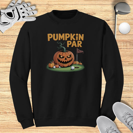 Pumpkin Par Sweatshirt - Funny Golf Tee by Swing Epic