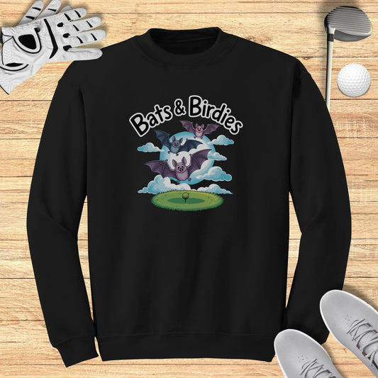 Bats & Birdies Sweatshirt - Funny Golf Tee by Swing Epic