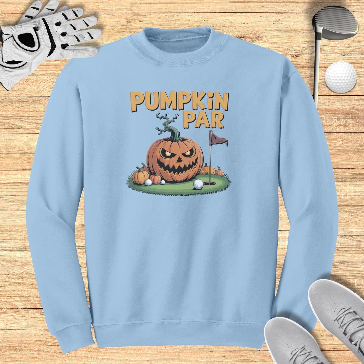 Pumpkin Par Sweatshirt - Funny Golf Tee by Swing Epic
